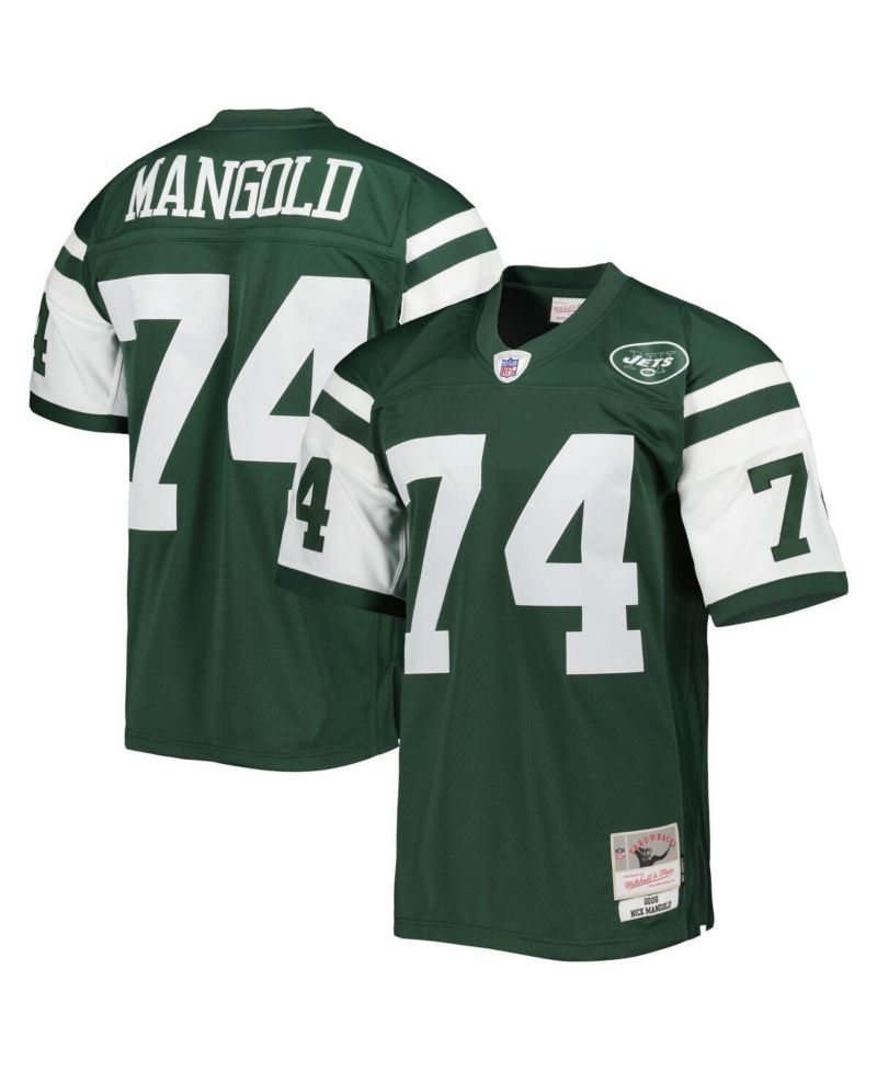 Men's Nick Mangold Green New York Jets 2006 Legacy Replica Jersey
