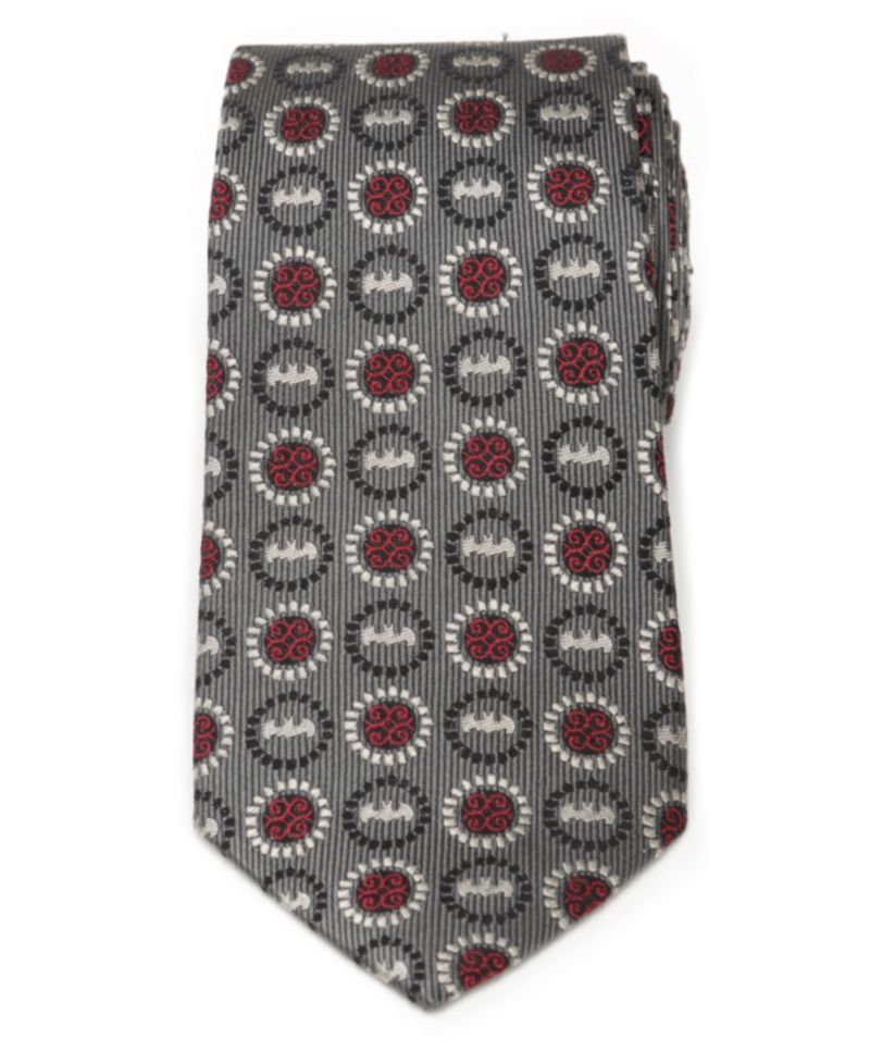 Men's Batman Medallion Symbol Silk Tie