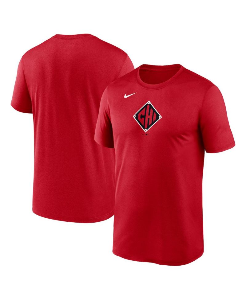Men's Red Chicago White Sox 2025 City Connect Legend Team Phrase Script Performance T-Shirt