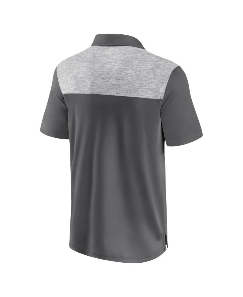 Men's Gray New York Giants Long Shot Polo Shirt