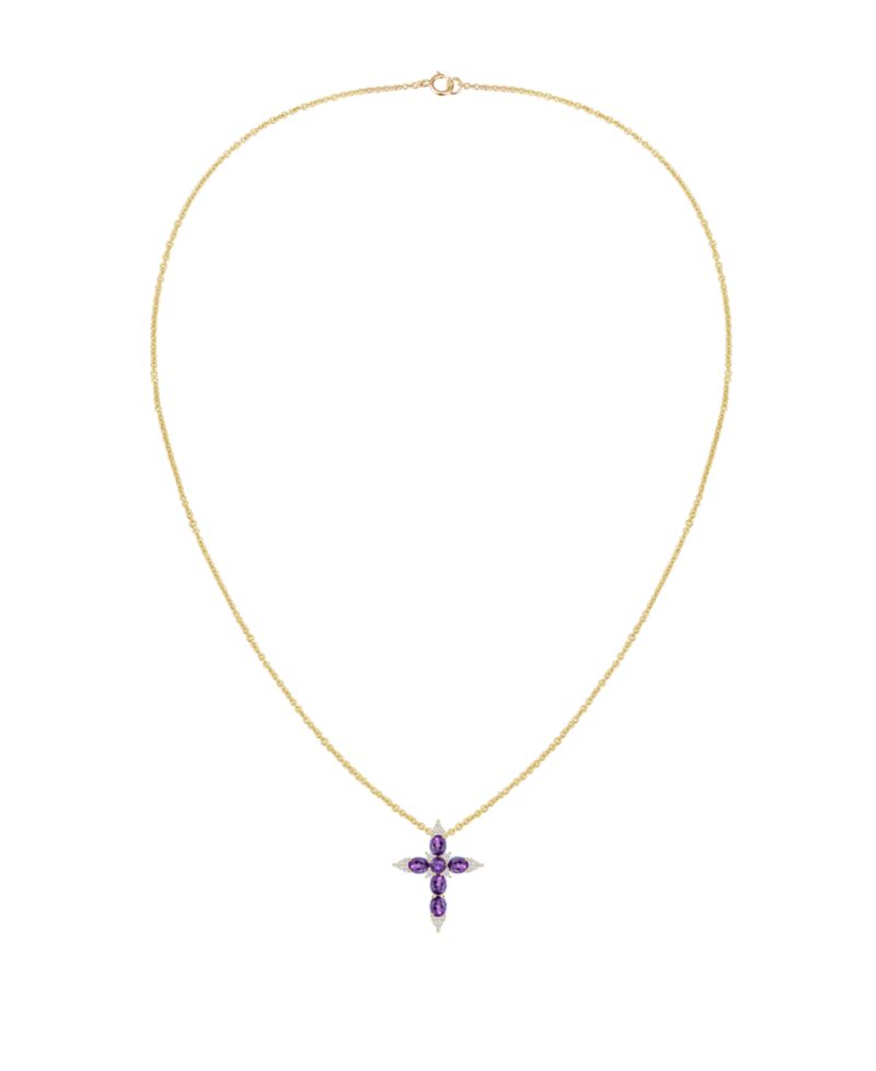 Multi-Gemstone Pendant Necklace in 14k Gold Over Sterling Silver (Also in Sterling Silver)