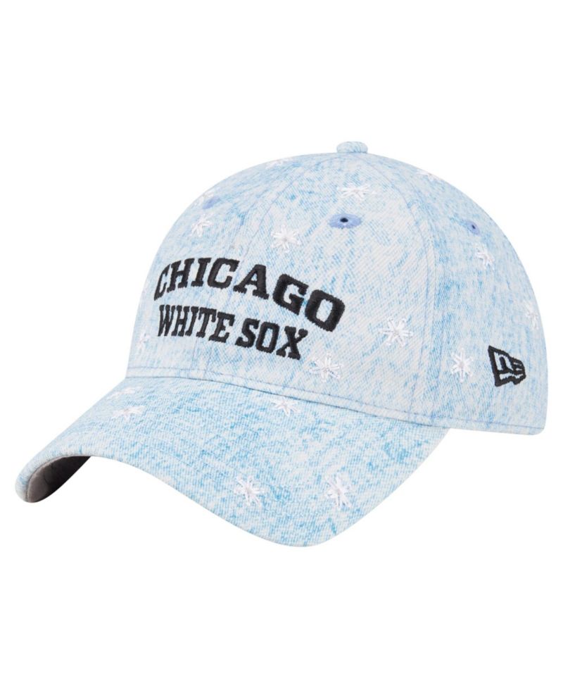 Women's Light Blue Chicago White Sox Daisy All Over 9TWENTY Adjustable Hat