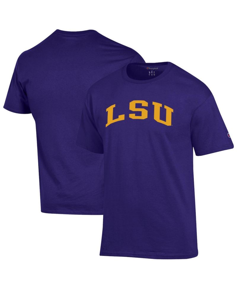 Men's Purple LSU Tigers Basic Arch T-Shirt