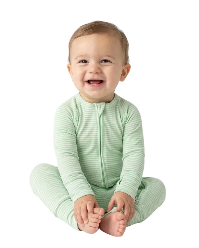 Boys Pear Stripe Bamboo Sleeper