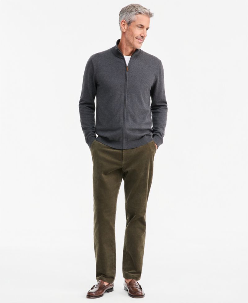 Men's Supima Cotton Full-Zip Sweater, Macy's Exclusive