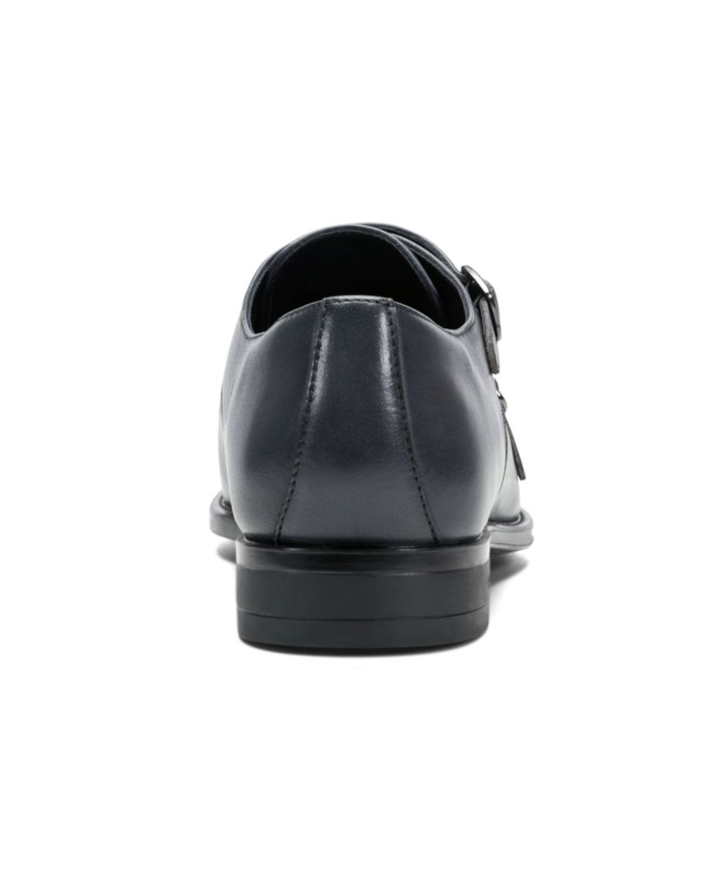 Men's Charles Leather Double Monk Strap Dress Shoes