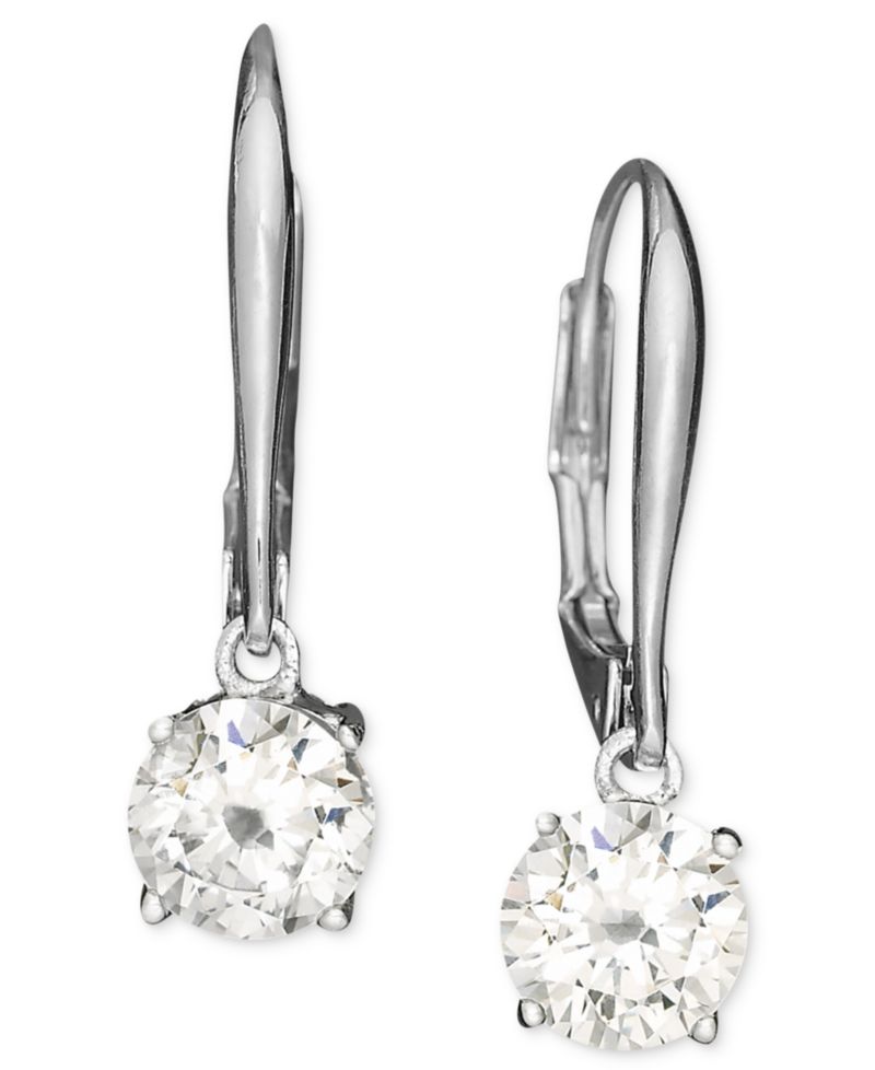Cubic Zirconia Leverback (1 ct. t.w.) Earrings