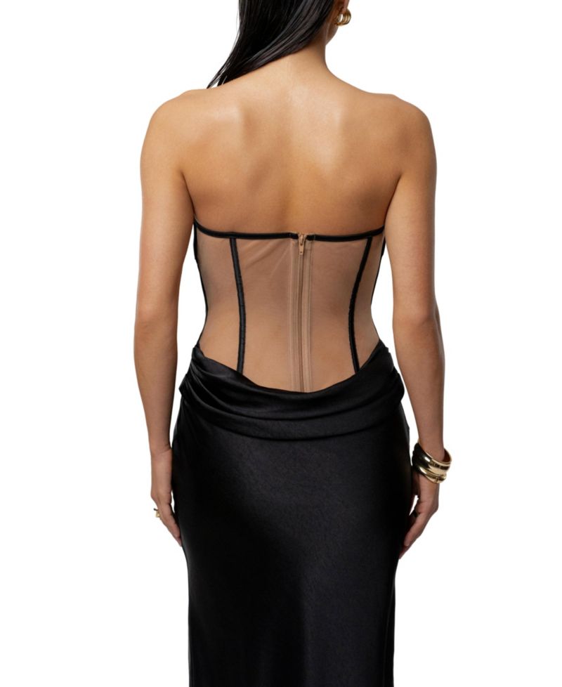 Women's Regal Rising Satin Maxi Dress