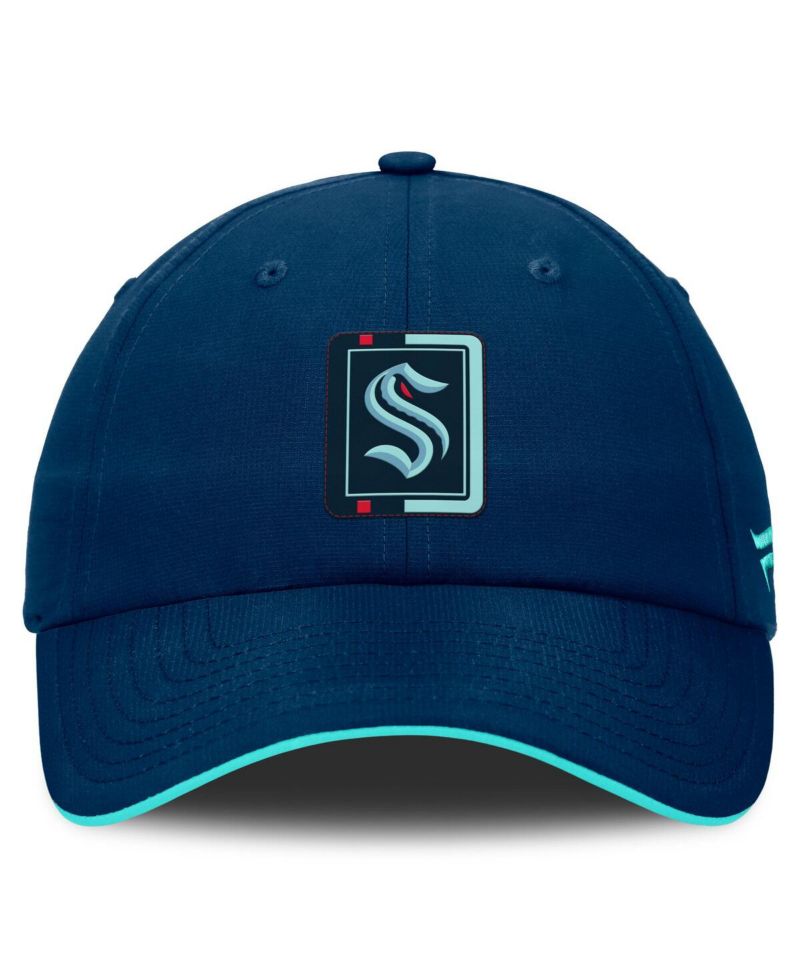 Men's Navy/Light Blue Seattle Kraken Authentic Pro Ripstop Adjustable Hat