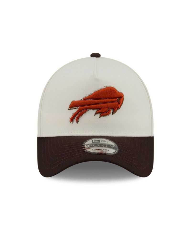 Men's Cream/Brown Buffalo Bills Pumpkin Spice A-Frame 9FORTY Adjustable Hat