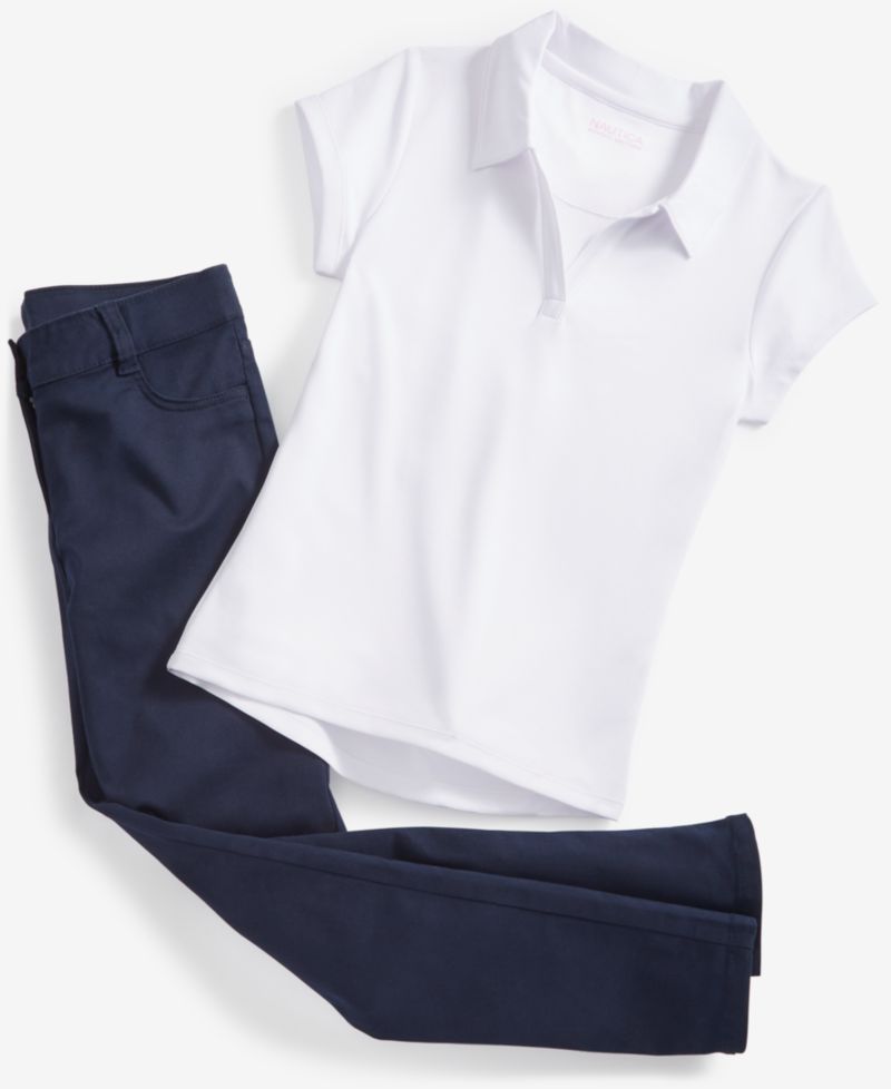 Big Girls Uniform 5 Pocket Stretch Sateen Skinny Pants