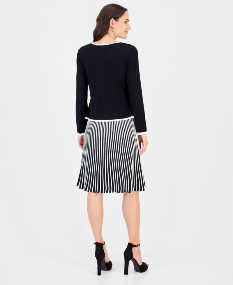 Women's Long-Sleeve A-Line Dress