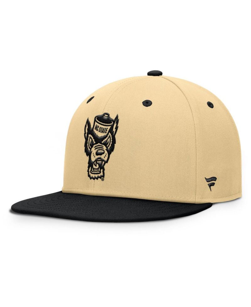 Men's Gold/Black NC State Wolfpack Balance Fitted Hat