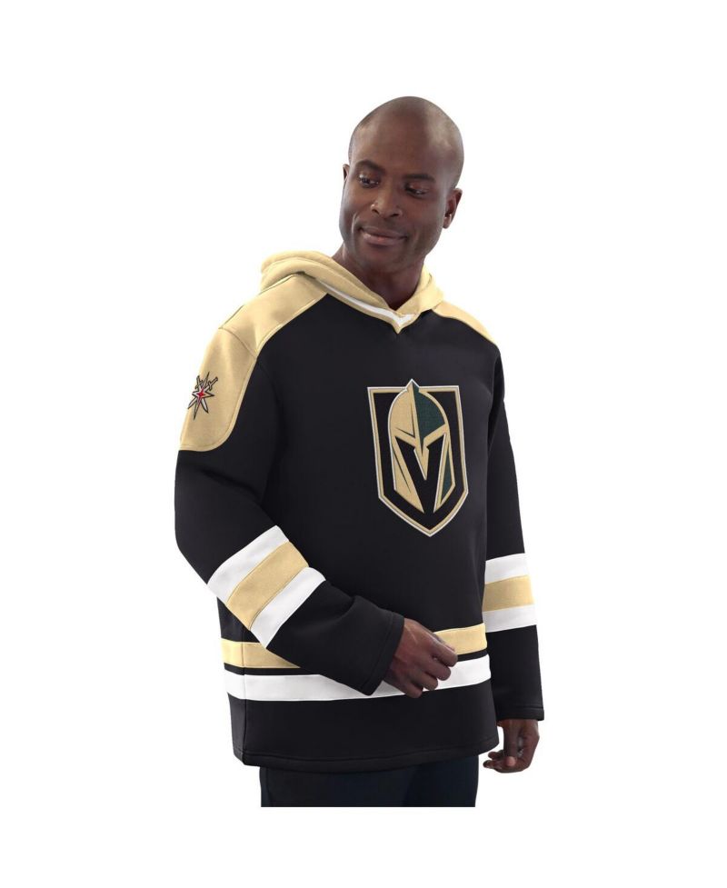 Men's Black/Gold Vegas Golden Knights Hockey Pullover Hoodie