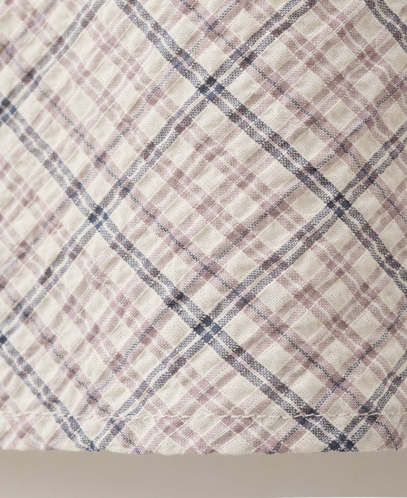 Women's Back Detail Checkered Dress