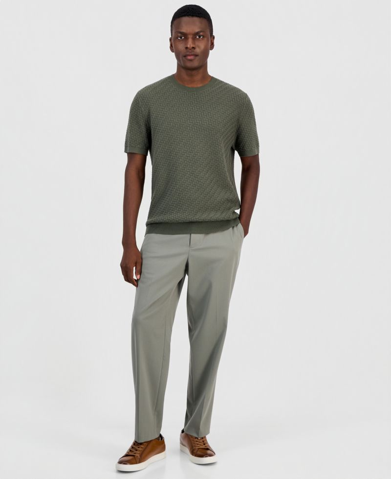 Men's Basketweave Sweater T-Shirt