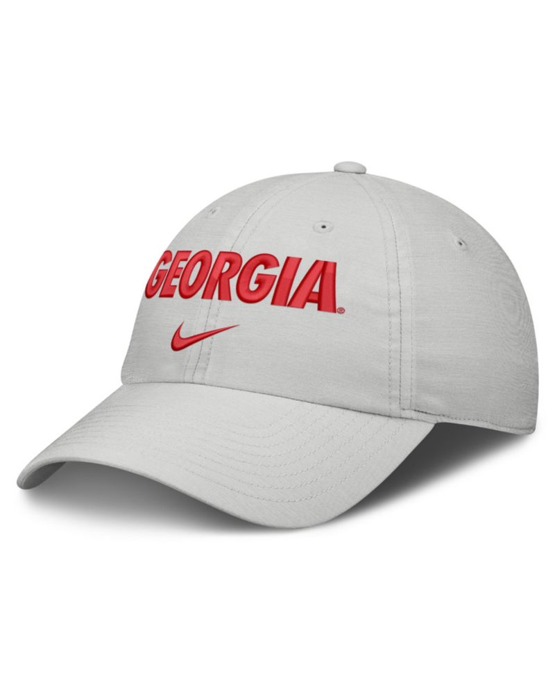Men's and Women's Gray Georgia Bulldogs 2026 On-Field Gameday Club Adjustable Hat