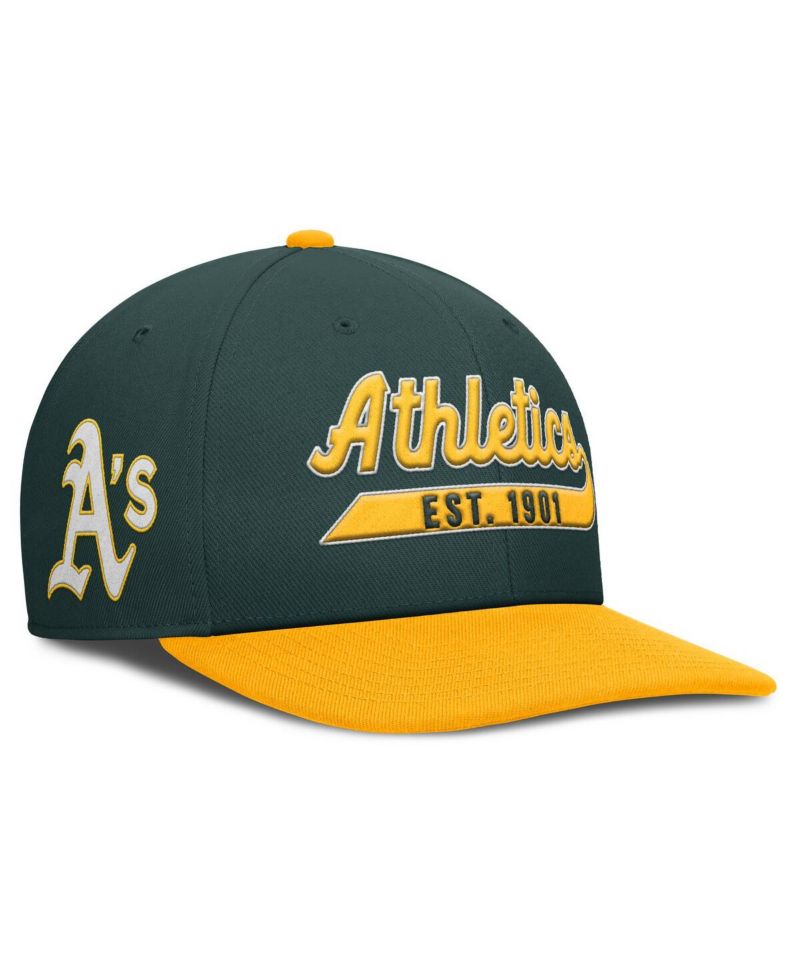 Men's Green/Gold Athletics Pro Performance Snapback Hat