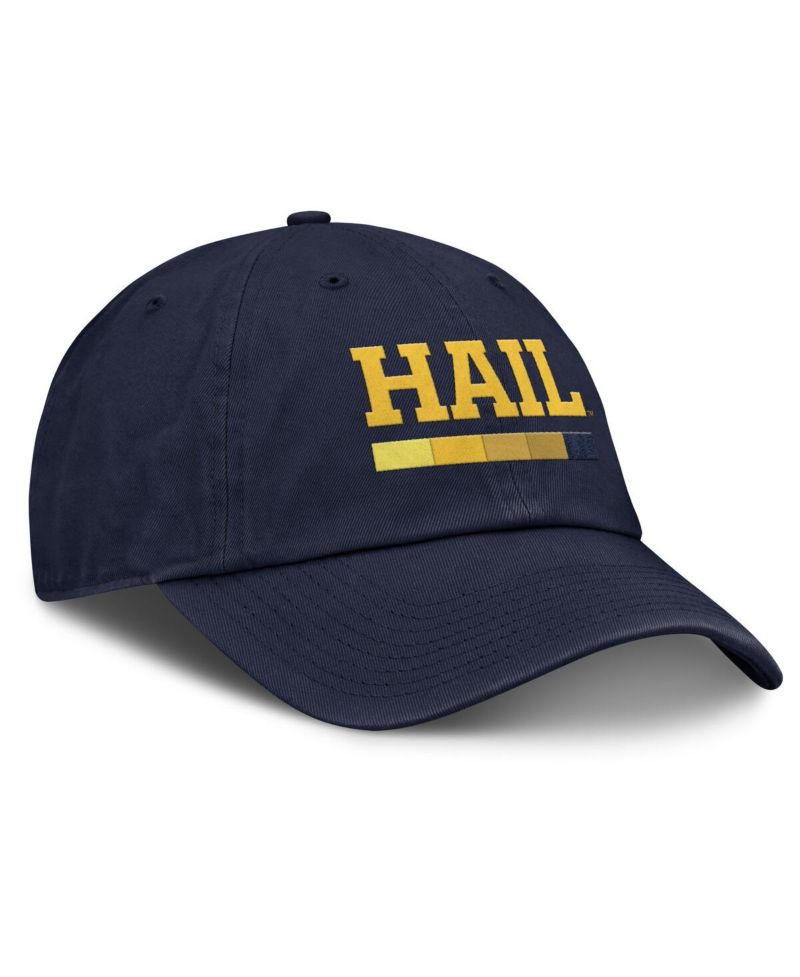 Men's Navy Michigan Wolverines Club Campus Adjustable Hat