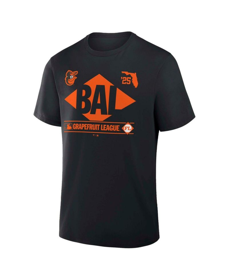 Men's Black Baltimore Orioles 2025 Spring Training Grapefruit League True Icon T-Shirt