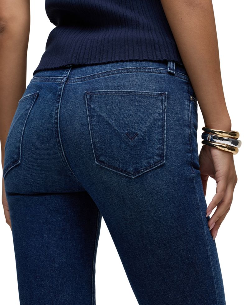 Women's Nico Mid-Rise Straight-Leg Medium-Wash Denim Jeans