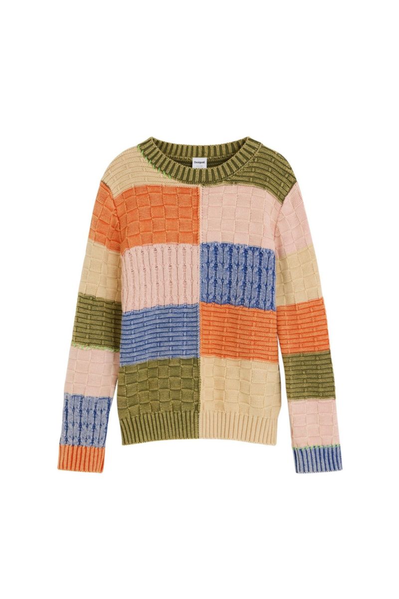 Boys's Patchwork knit sweater