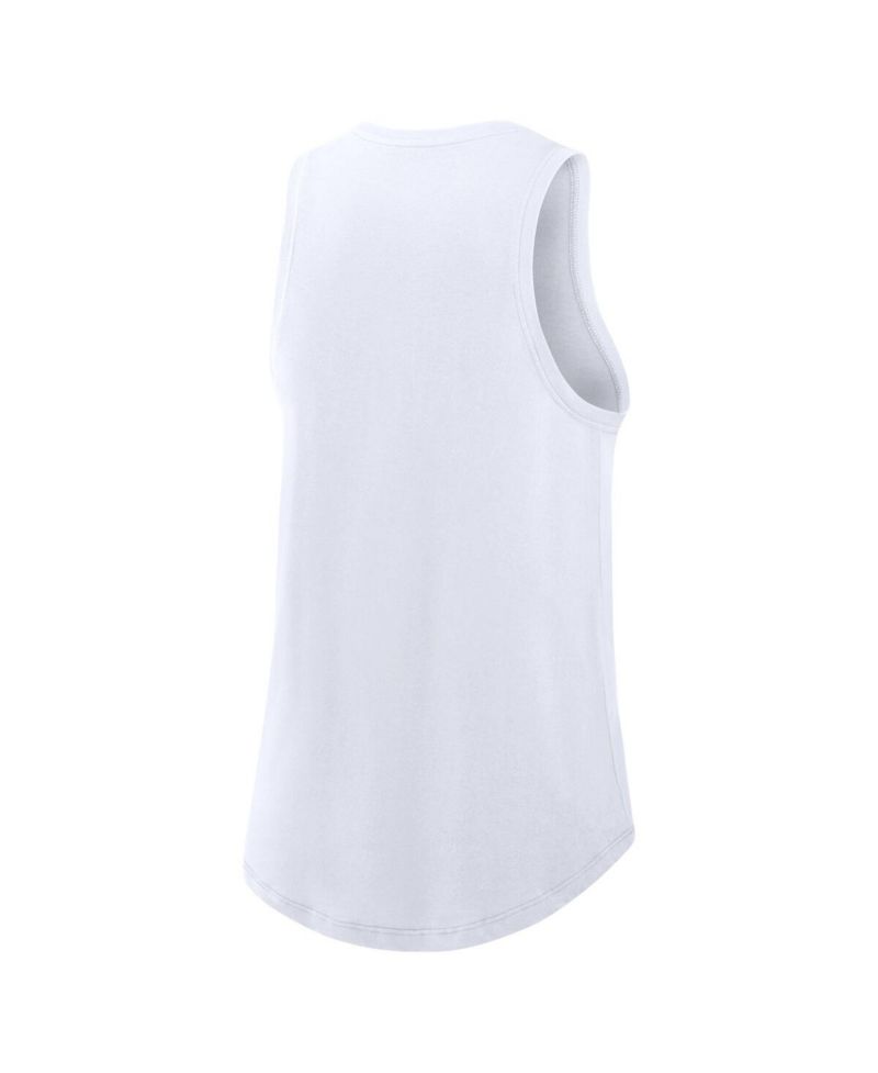 Women's White Texas Rangers City Connect Tricode High Neck Performance Tank Top