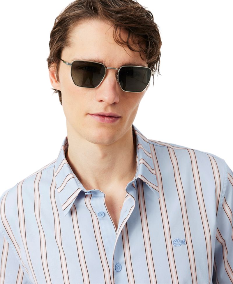 Men's Short-Sleeve Striped Shirt