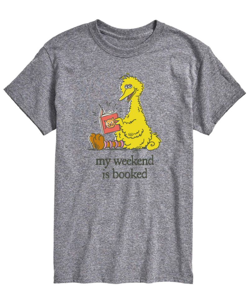 Men's Sesame Street Weekend Is Booked Short-Sleeve Graphic T-Shirt