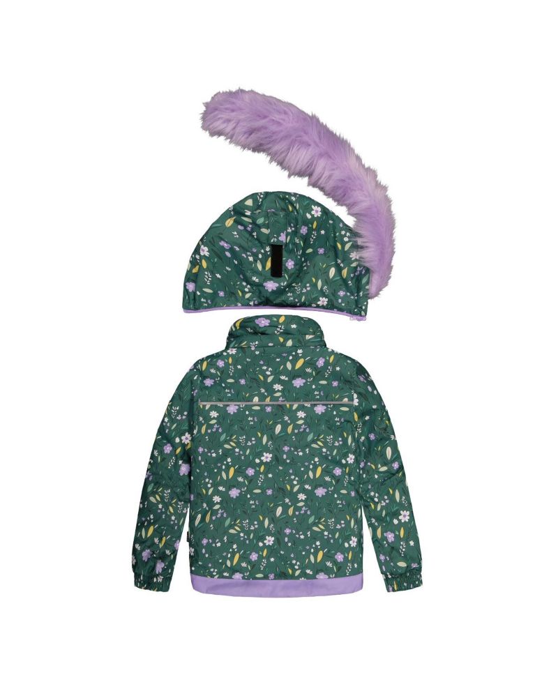 Little and Big Girl 6-16 Two Piece Play Snowsuit Mini Flower Print