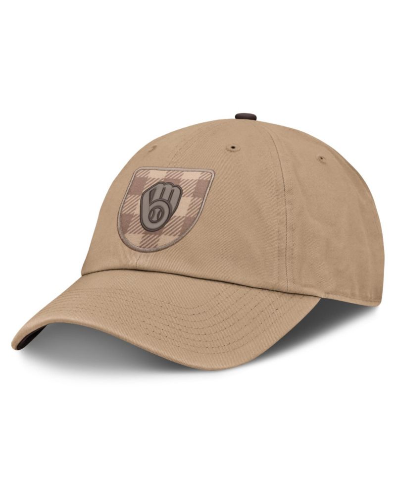 Men's Light Brown Milwaukee Brewers Statement Club Adjustable Hat