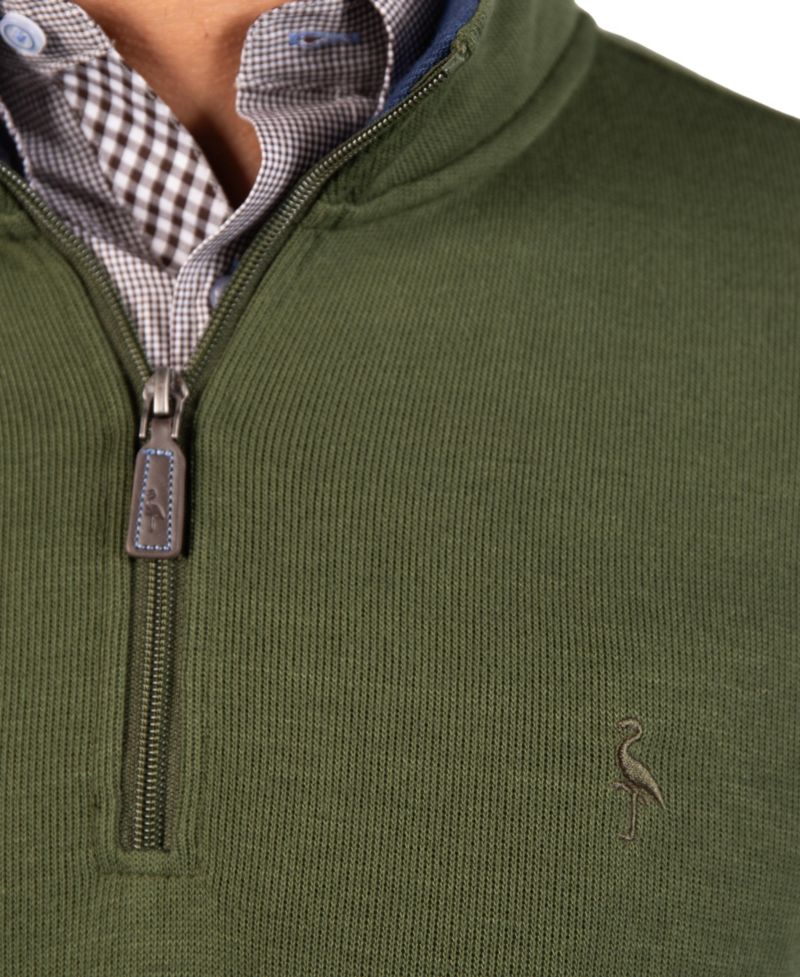 Men's French Rib Quarter Zip Sweater