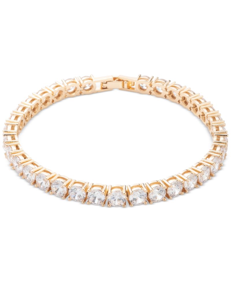 Cubic Zirconia Tennis Style Flex Bracelet