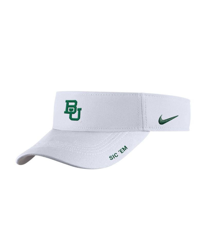 Men's White Baylor Bears On-Field Softball Authentic Ace Performance Adjustable Visor Hat