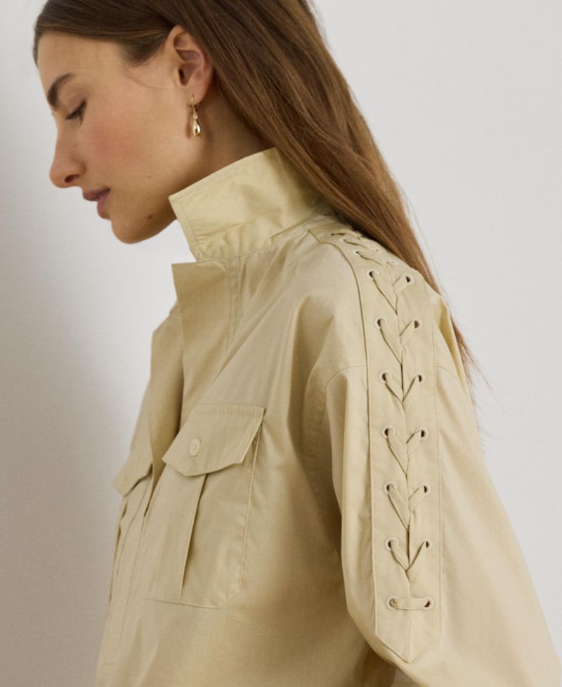 Women's Long-Sleeve Cropped Shirt
