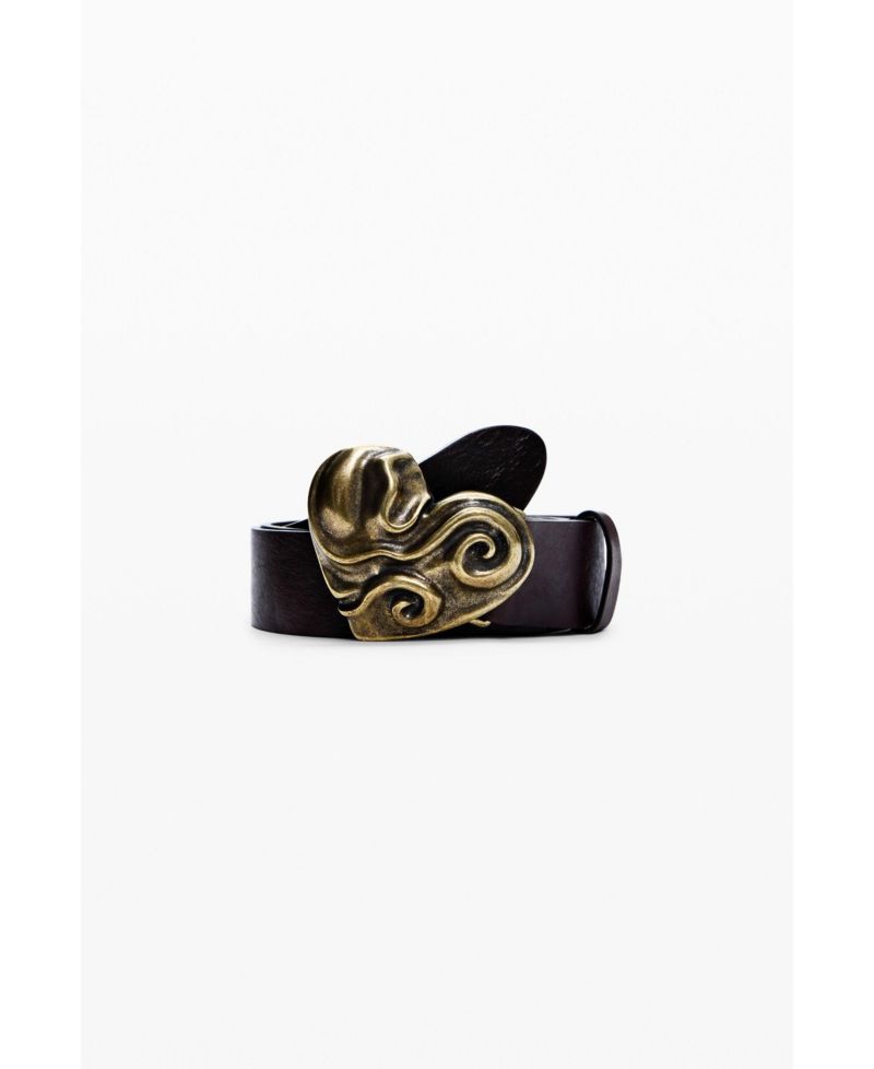 Women's Leather Heart Belt