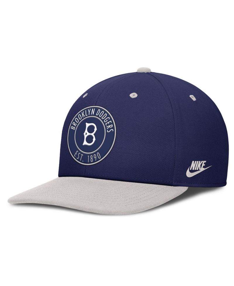 Men's Navy/Silver Brooklyn Dodgers Cooperstown Collection Pro Dri-FIT Snapback Hat
