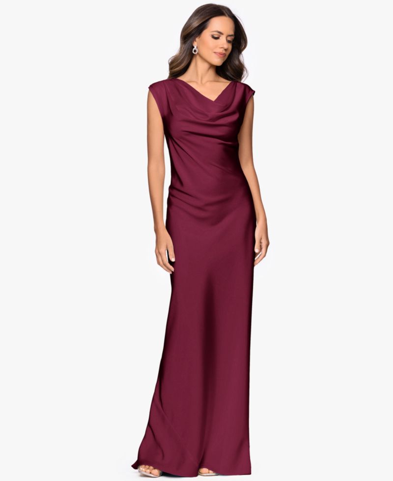 Petite Cowl Neck Gown