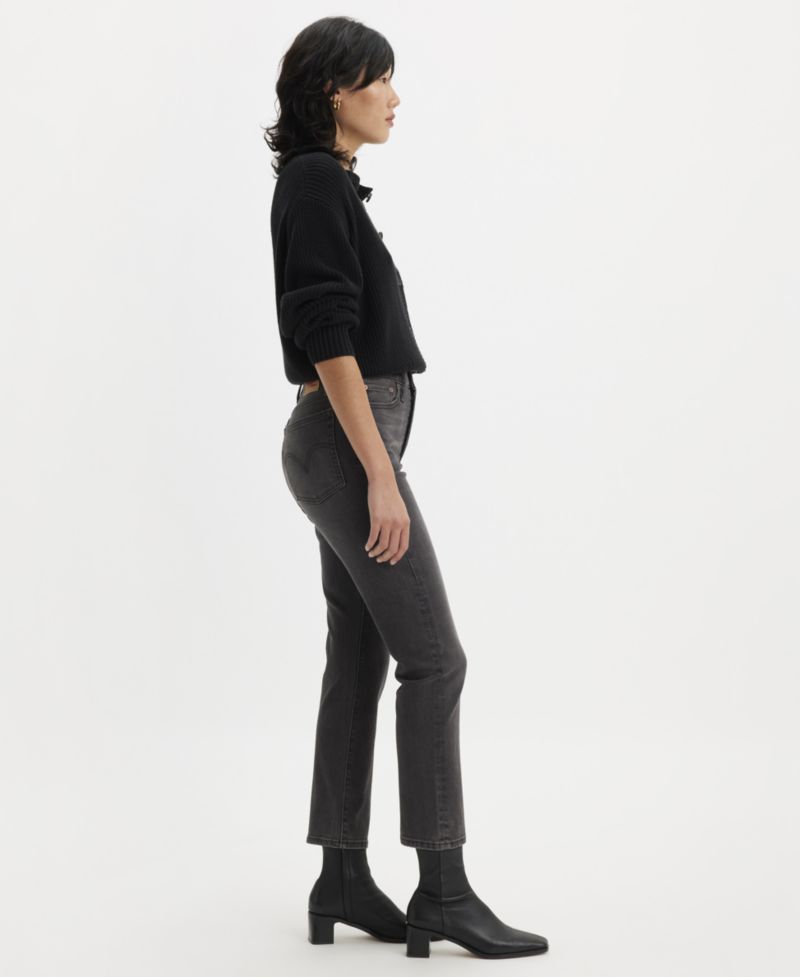Women's Wedgie Straight-Leg High-Rise Cropped Jeans