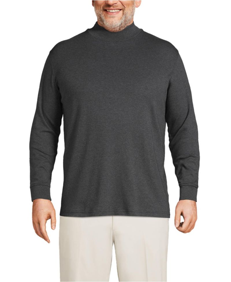 Big & Tall Cotton Supima Mock Turtleneck