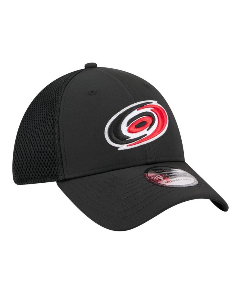 Men's Black Carolina Hurricanes Logo 39THIRTY Flex Hat