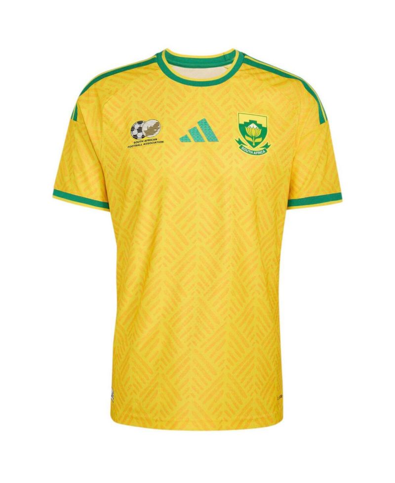 Men's Yellow South Africa National Team Home On-Field Authentic Jersey