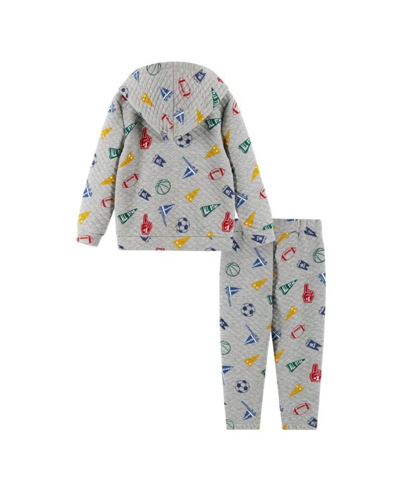 Toddler/Child Boys Varsity Print Hooded Lounge Set
