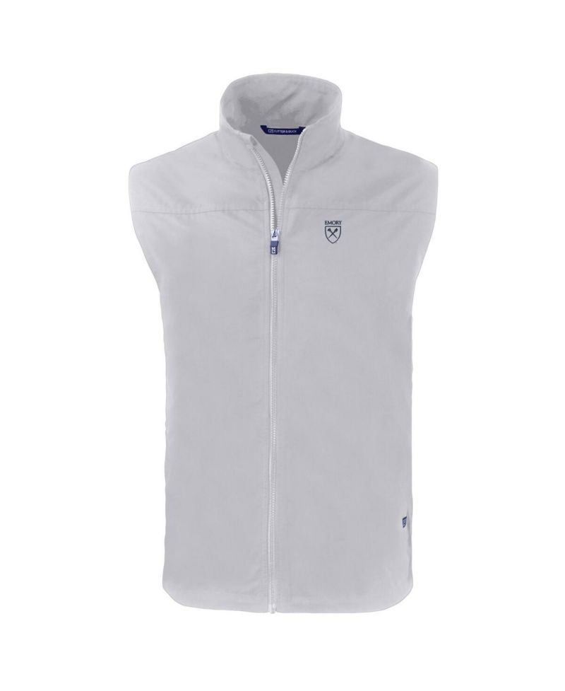 Men's Gray Emory Eagles Charter Eco Full-Zip Vest