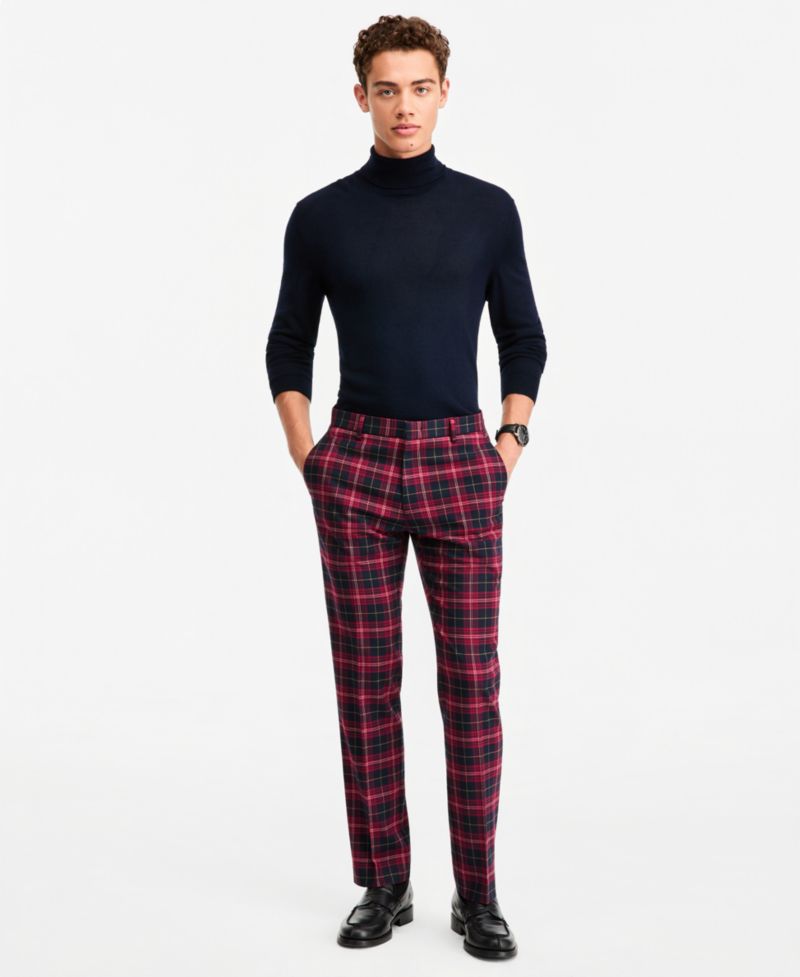 Men's Modern-Fit Pattern Pants