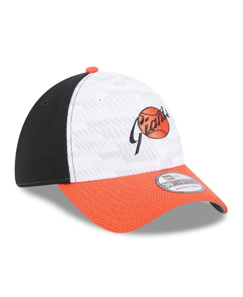 Men's Black/Orange San Francisco Giants 2025 MLB Clubhouse 39THIRTY Flex Hat