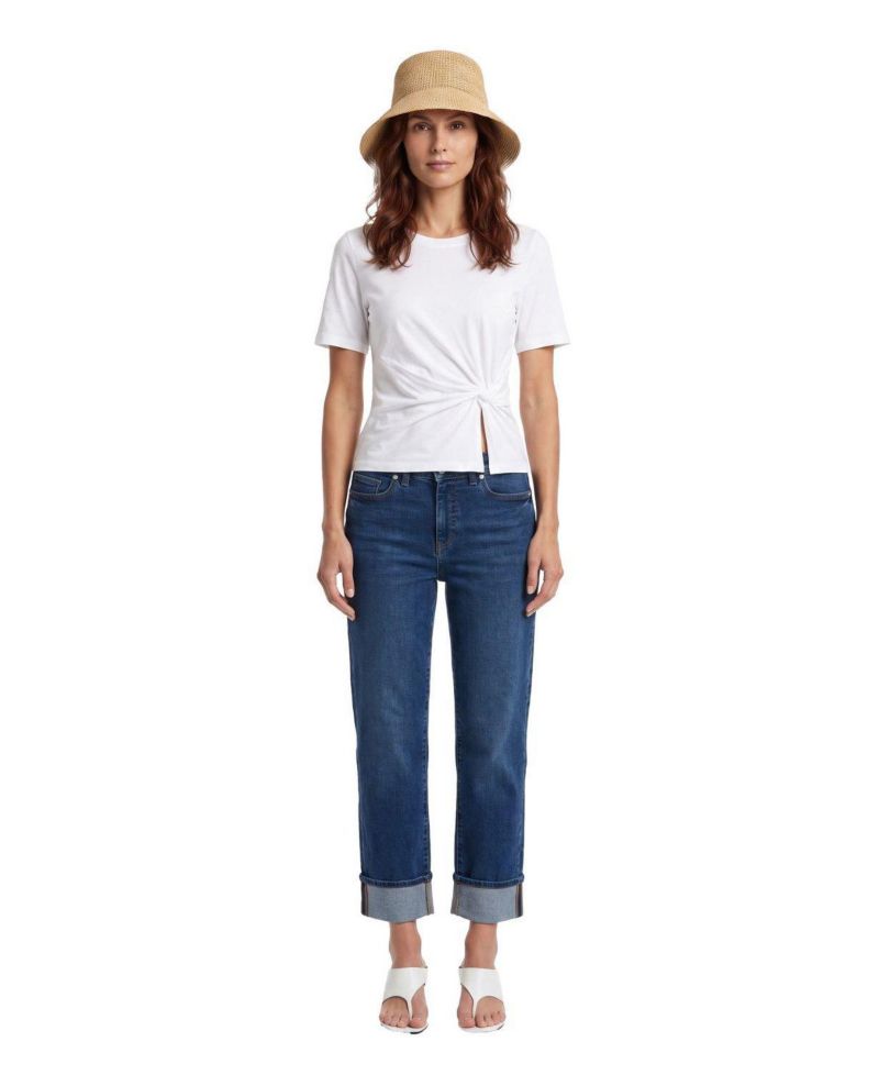 Women's Straight Leg Cuff Jeans