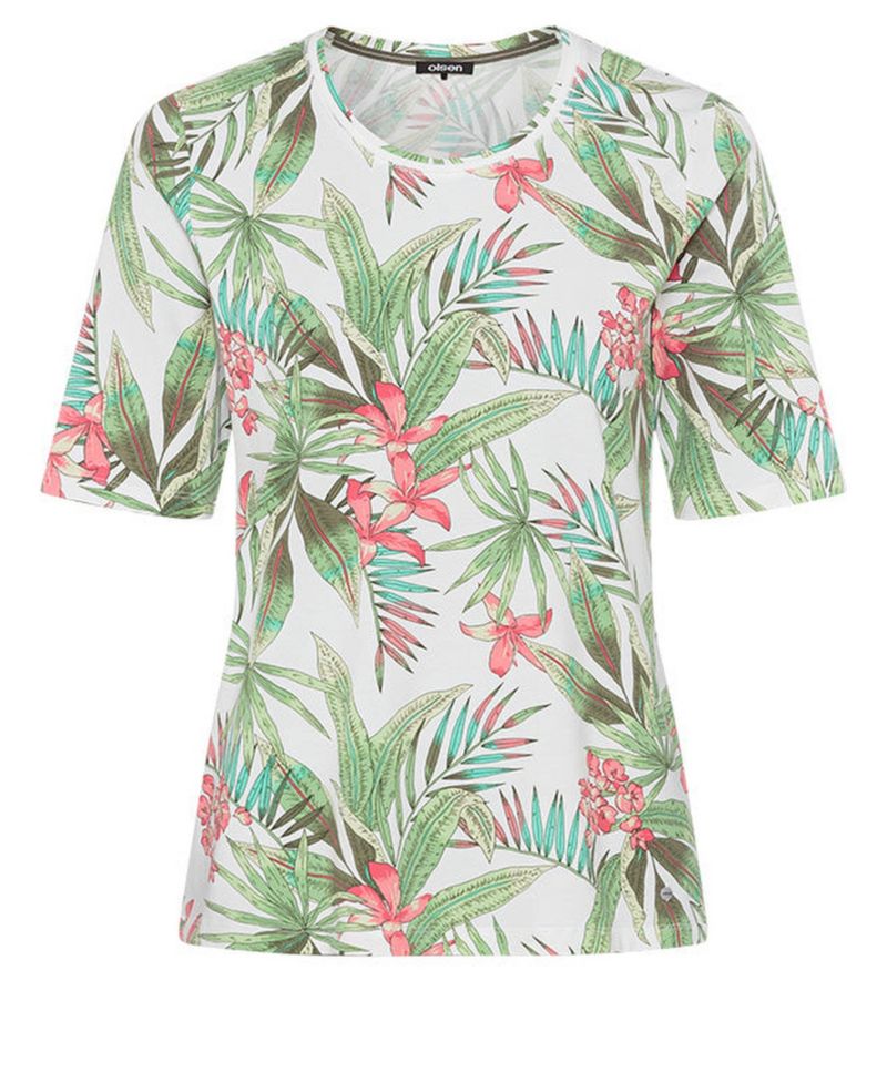 Women's Tropical Print T-Shirt