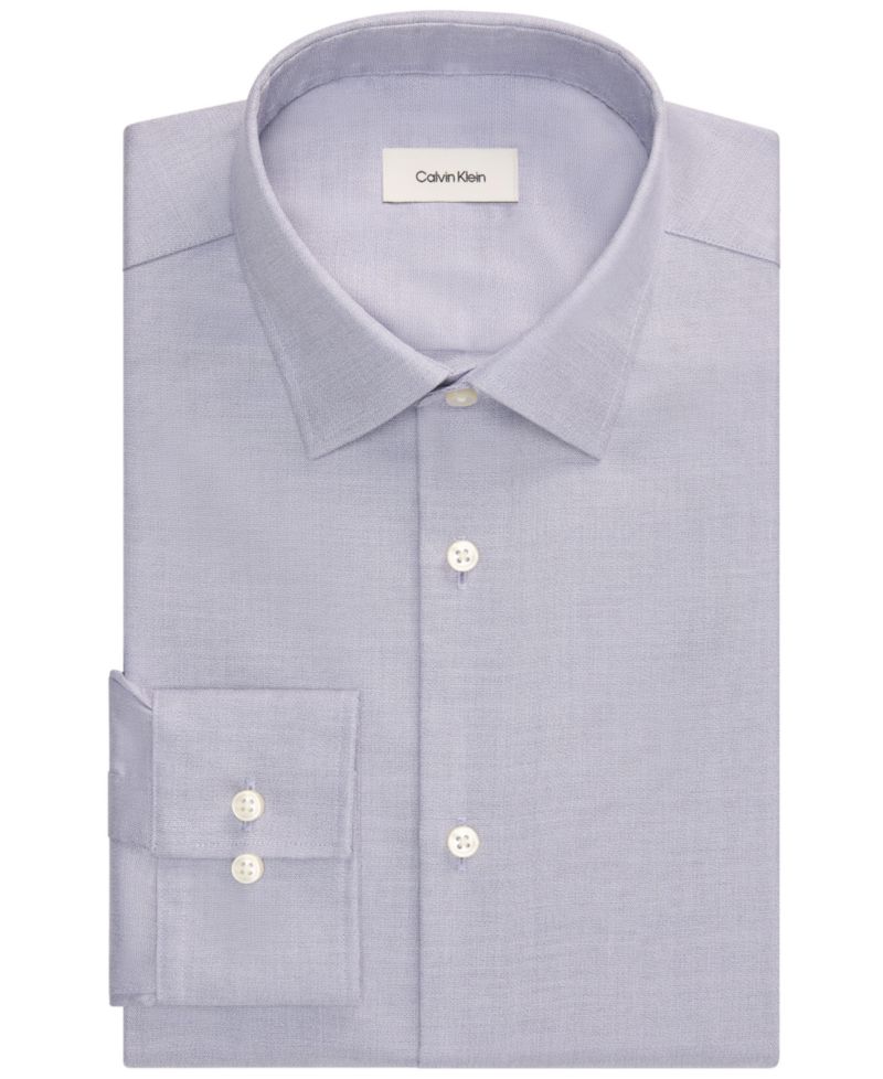 Men's Cotton Stretch Regular-Fit Dress Shirt