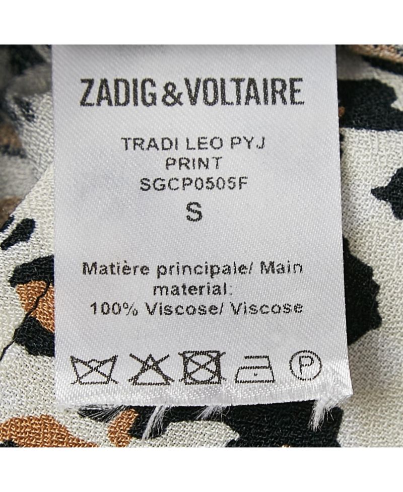 Women's Brown Leopard Print Crepe Tradi Shirt